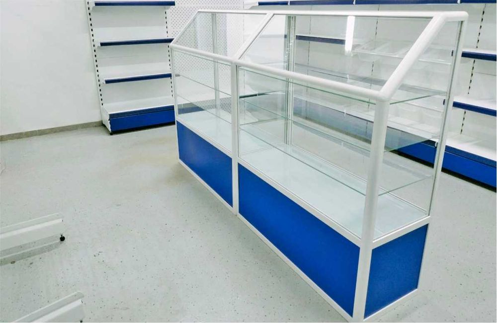 Стеклянные витрины, прилавки для бутиков, магазинов аксессуаров
