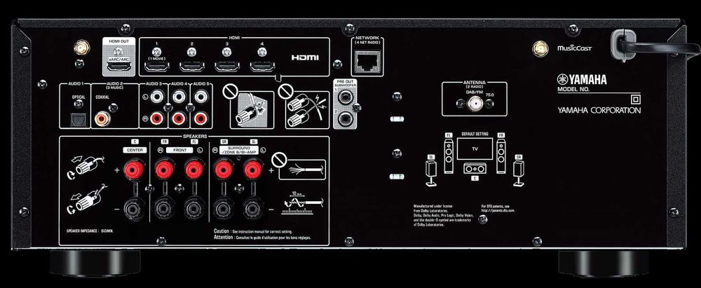 Receiver Yamaha MusicCast RX-V4A