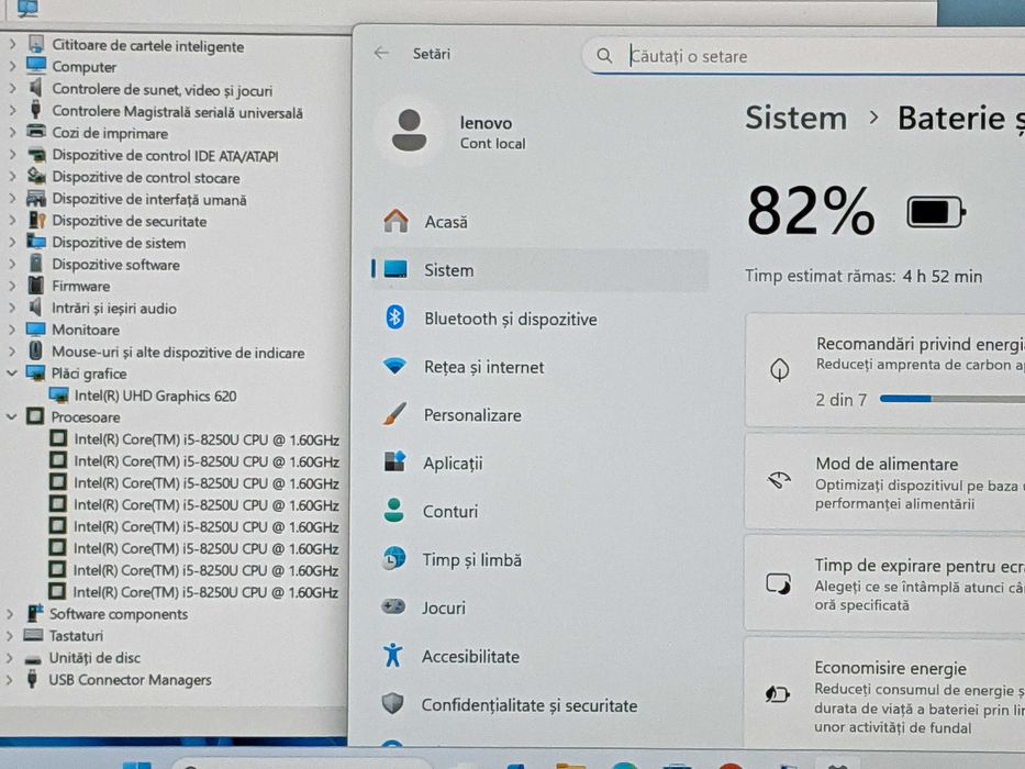 Laptop Lenovo ThinkPad L 480, core i5-8250u, ram 8 gb, ssd 240 gb
