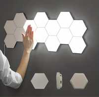 Шестоъгълна LED стенна лампа със сензорно управление