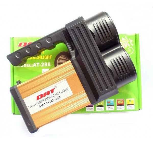 AT-298 PRO 10W Акумулаторен фенер с два рефлектора