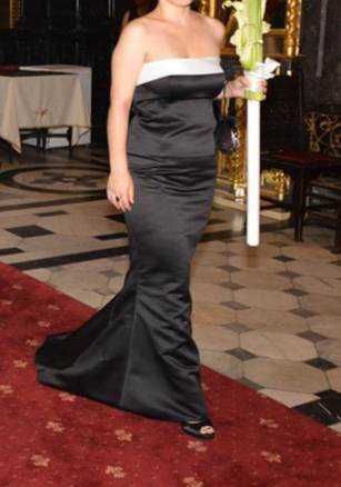Rochie din tafta cu trena