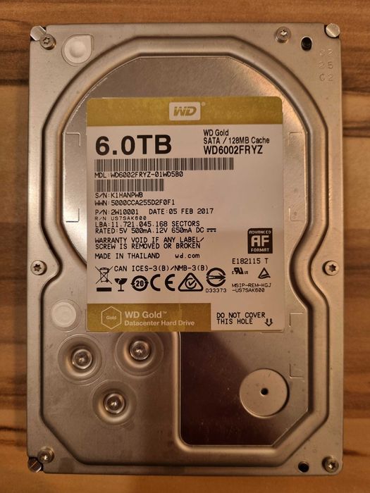 WD Gold 6TB External USB