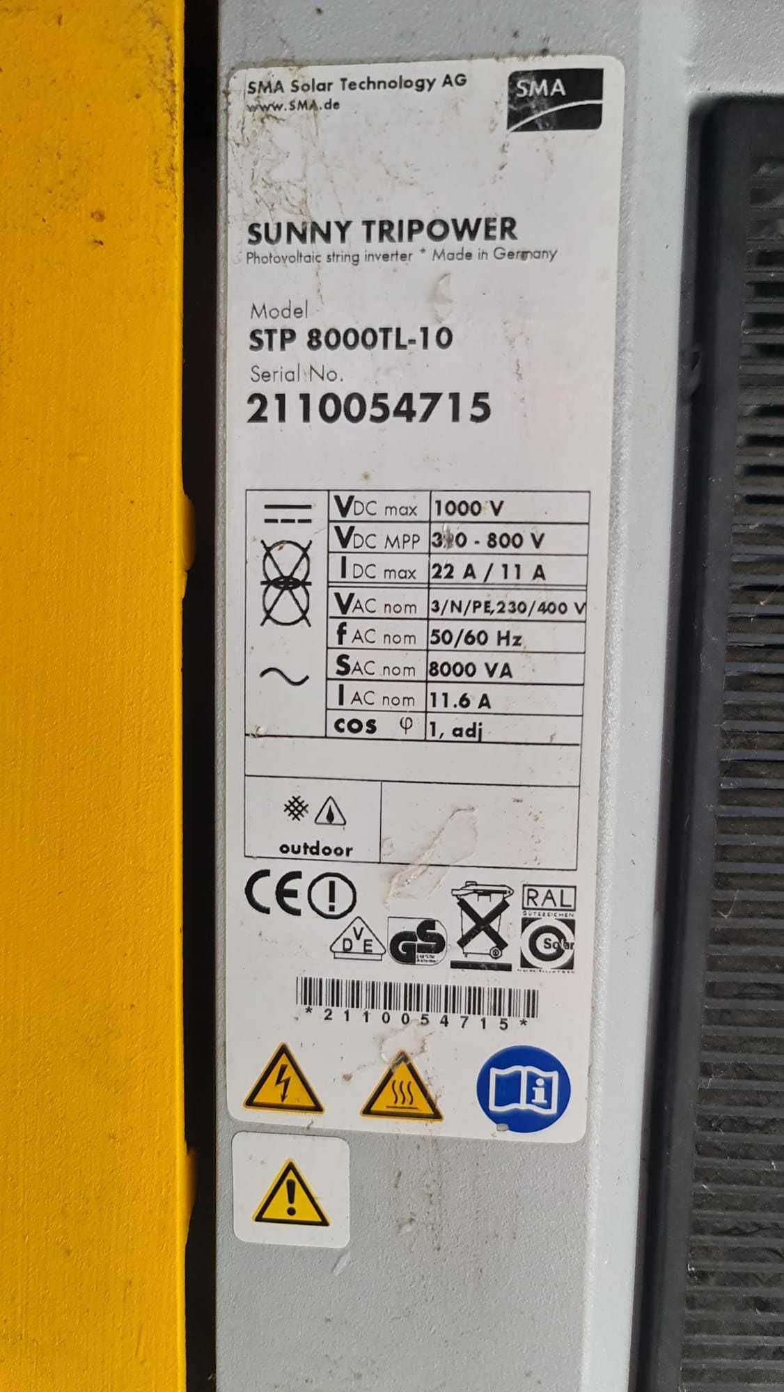 invertoare SMA on-grid defecte,  mufe SUNCLIX MC4