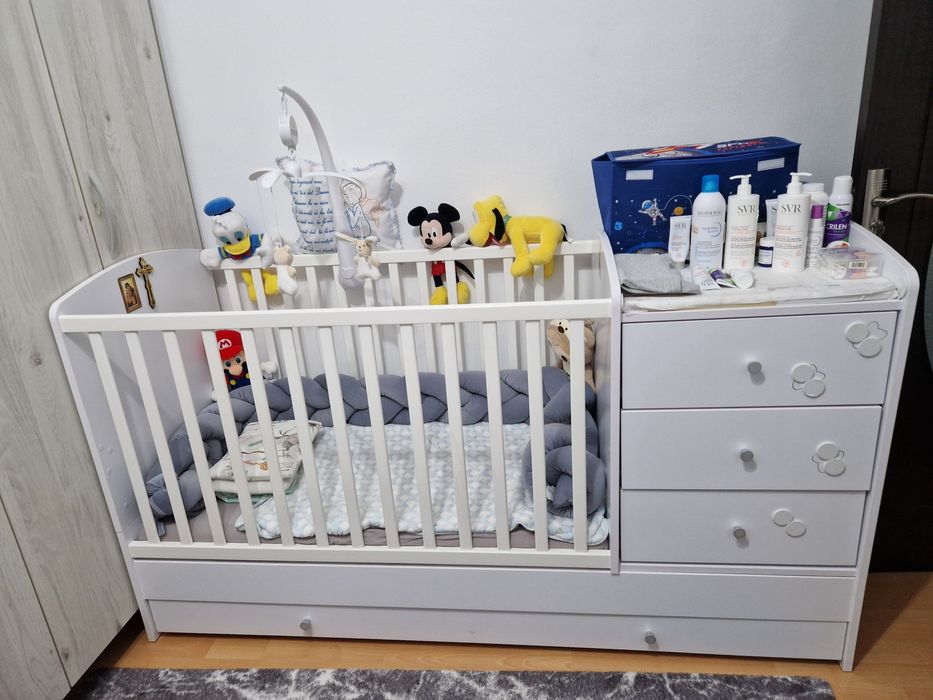 Vând pătuț copii, transformabil