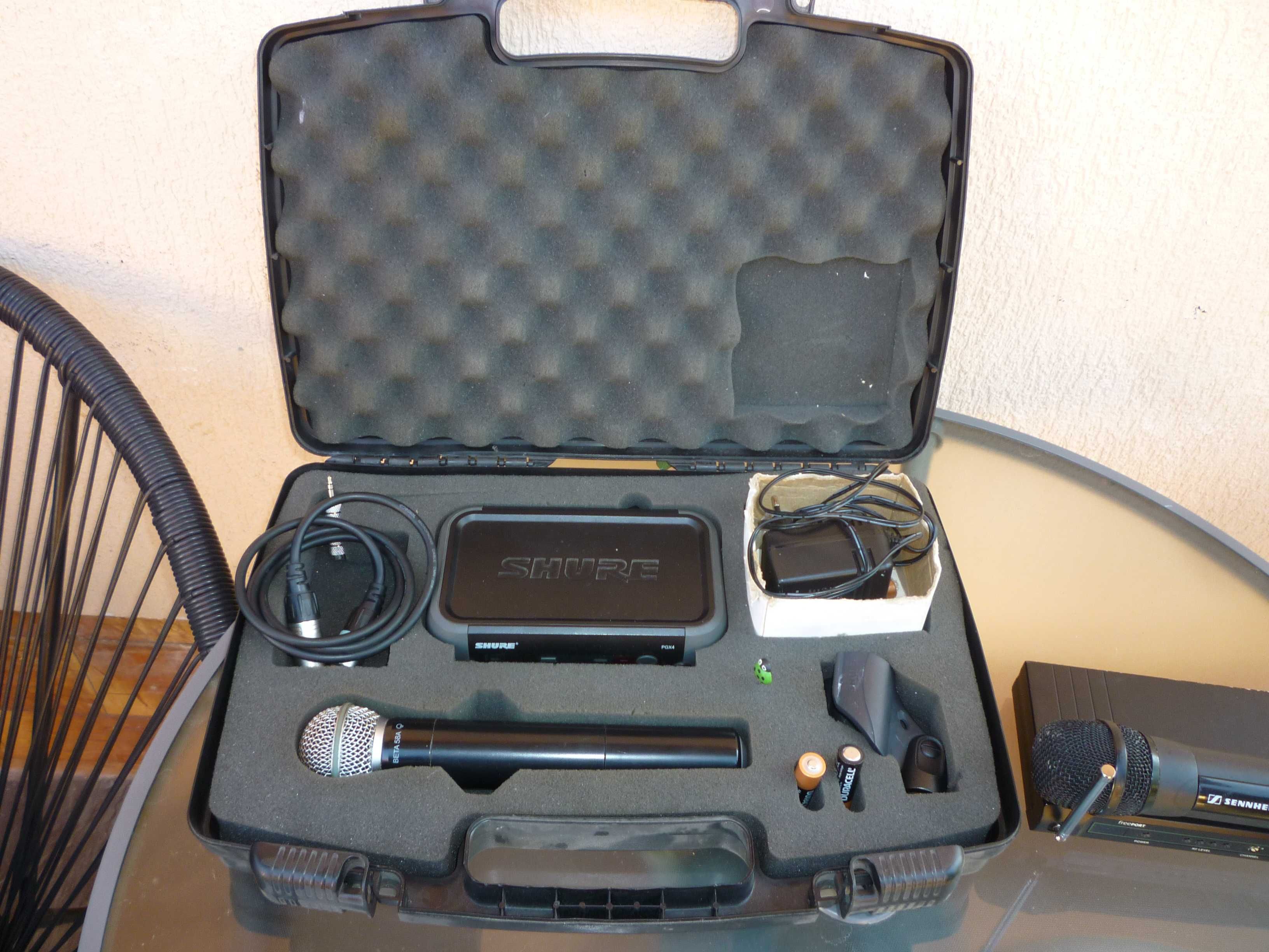 microfon  shure  beta 58a si  sennheiser  free- port