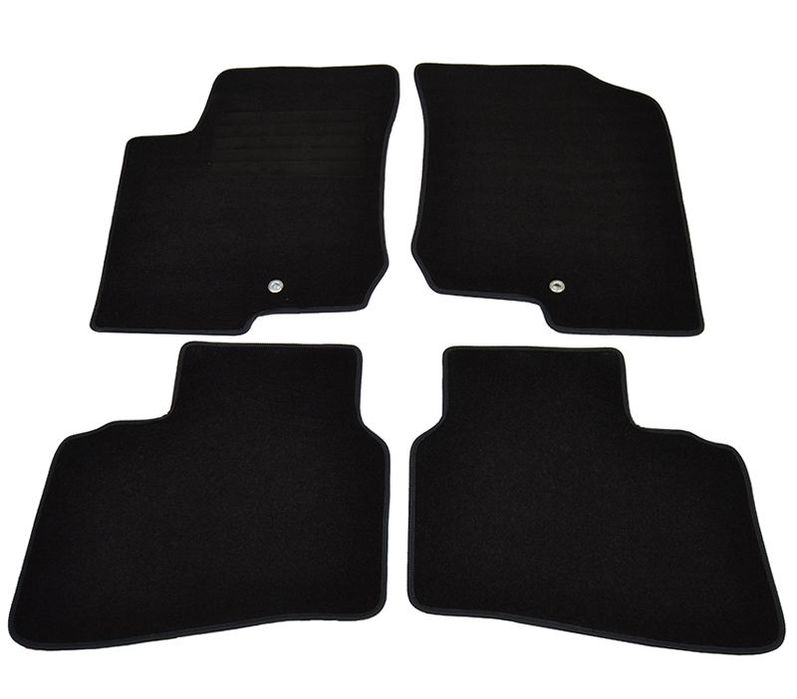 Covorase mocheta Hyundai I30 2007-2/2012 , Kia CEE'D 09/2007-03/2010cu 2 fixari in podea, Negru, set de 4 bucati