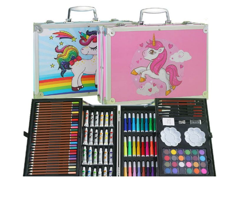 Творчески комплект за рисуване с изключително разнообразие от цветове