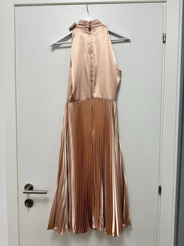 Rochie Ted Baker, midi cu fusta plisata, marimea S