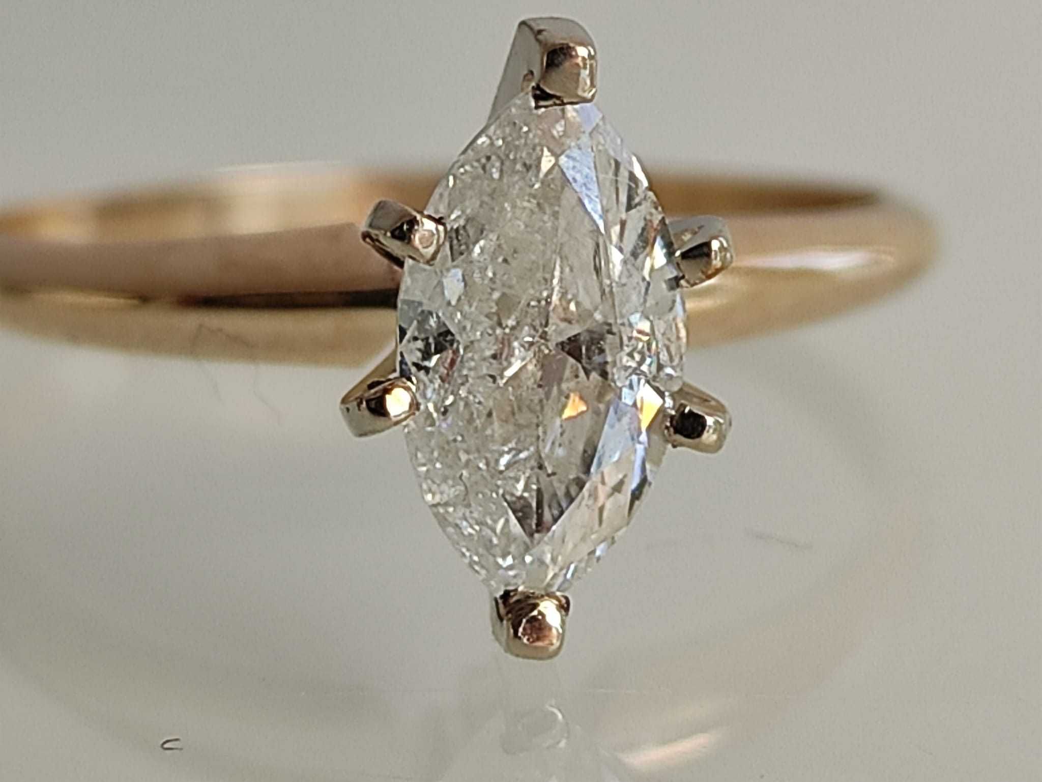 Inel logodna 14k cu diamant 0.85ct