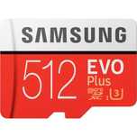 Карта памет Samsung Micro-SDXC EVO Plus 512 GB, Class 10, + Адаптер SD