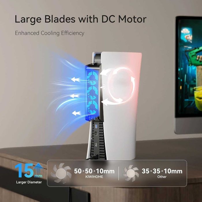 Ventilator extern, cooler KIWIHOME pentru PlayStation 5