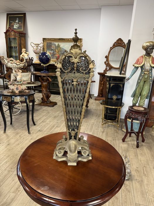 Paravan de semineu din bronz masiv