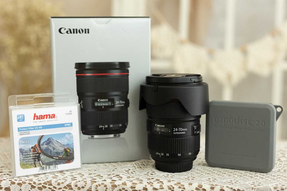 Obiectiv Canon EF 24-70mm f/2.8L II USM – Stare impecabilă, ca nou