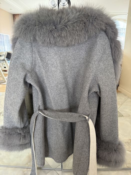 Палто с естествен косъм