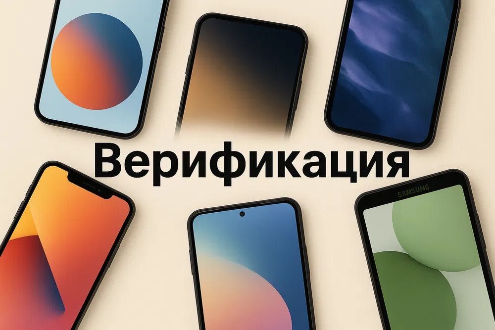 Верификация смартфонов любой модели (ios, android)