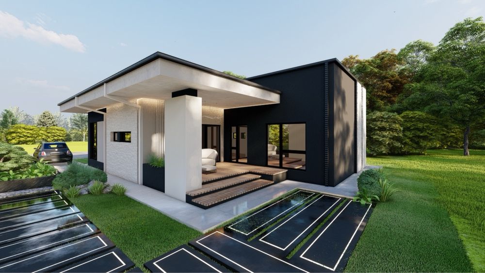 Casă modernă, elegantă și eficientă energetic