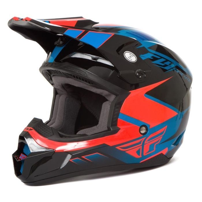 Шок цена!!! fly racing kinetic impulse blue black orange каска крос м