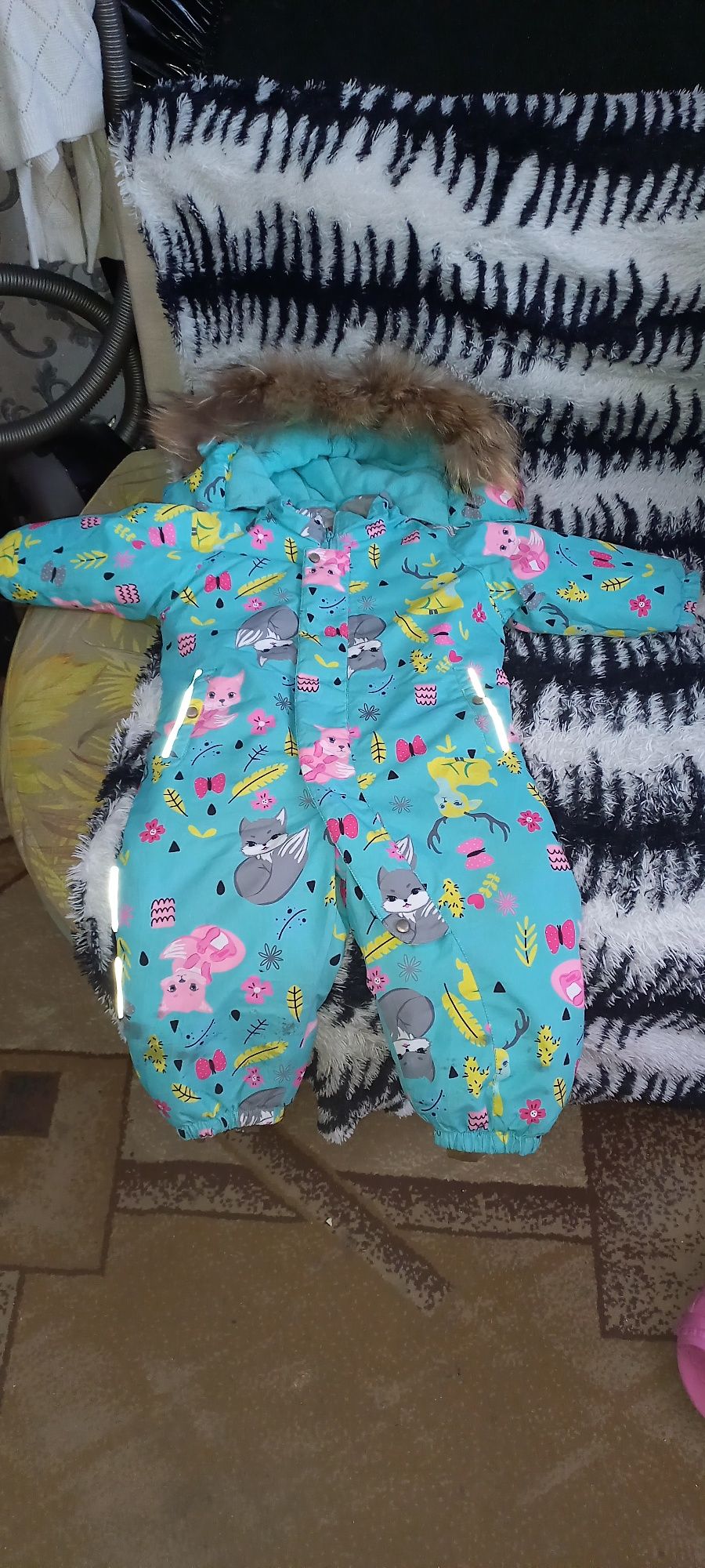 Зимний комбез на девочку
