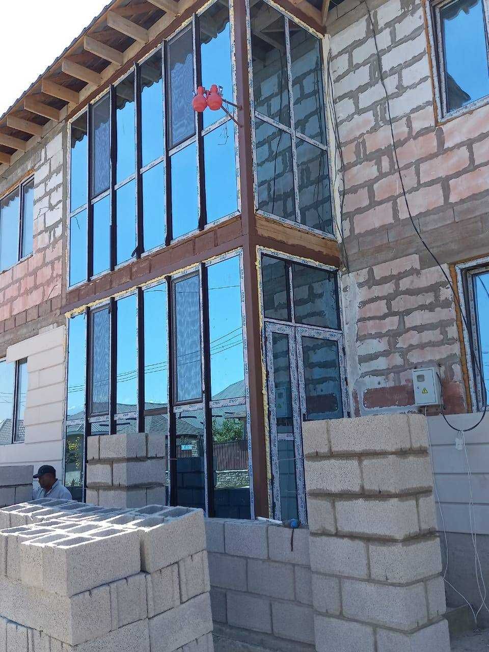 Пластиковые окна алюминиевые витражи перегородки и витражи в Таразе
