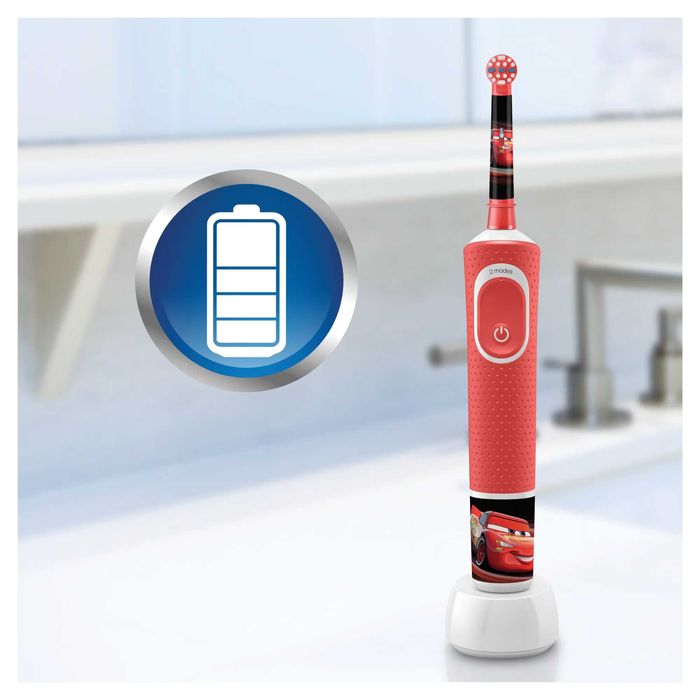 Periuta de dinti electrica Oral-B D12 Vitality Cars, 2D, 2 capete