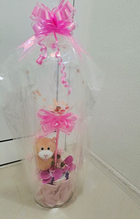 Торта от памперси за момиченце