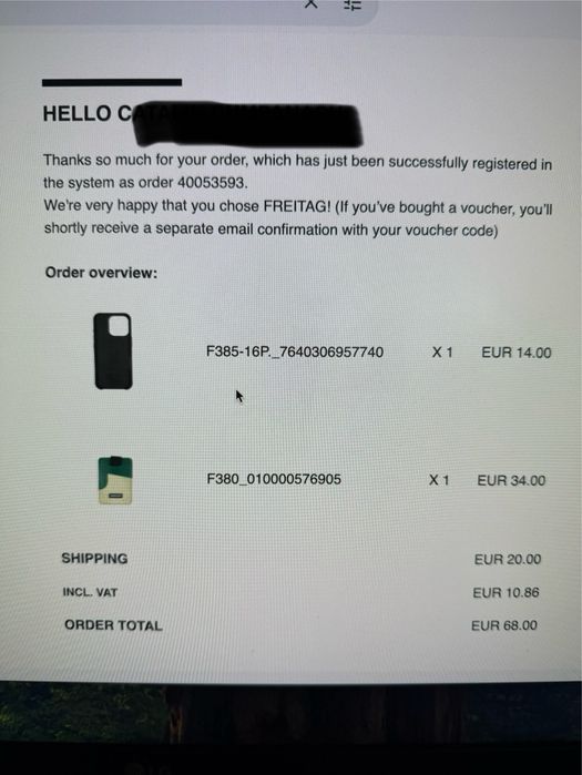 Carcasa iPhone 16 Pro + card holder Freitag