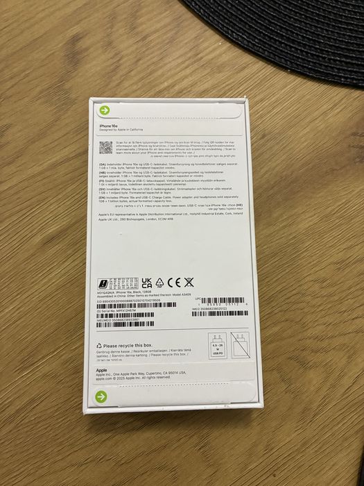 Iphone 16 e 128gb Black