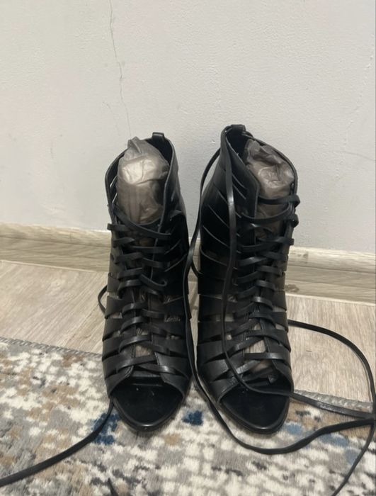 Botine de vara femei negru marinea 40