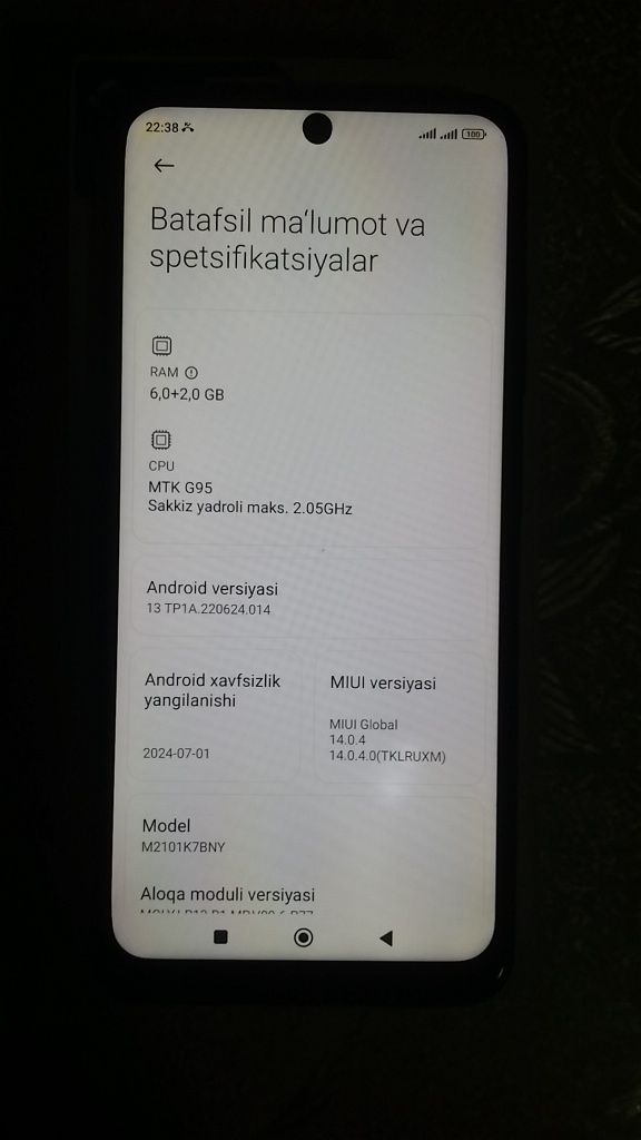 Redmi note 10S 8/128gb