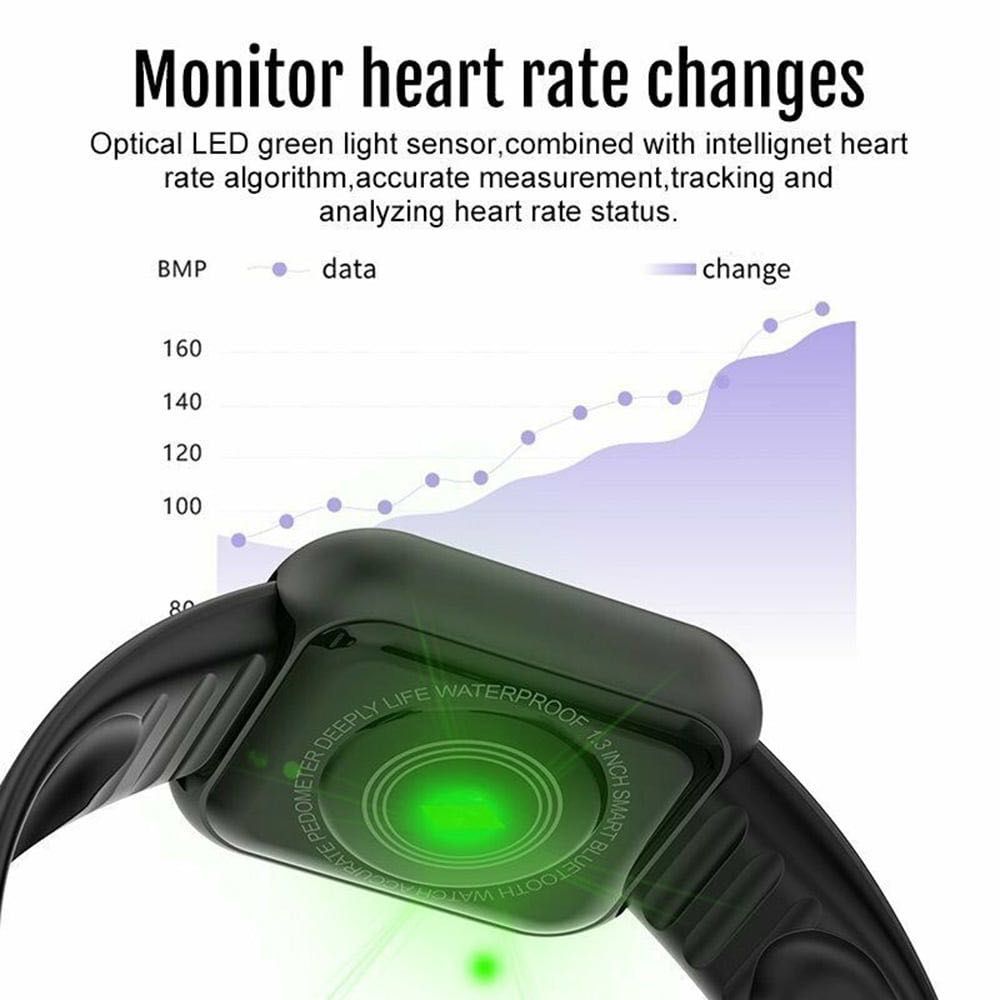 ПРОМО Умен Смарт Часовник Y68 Гривна Smart Watch крачкомер часовници