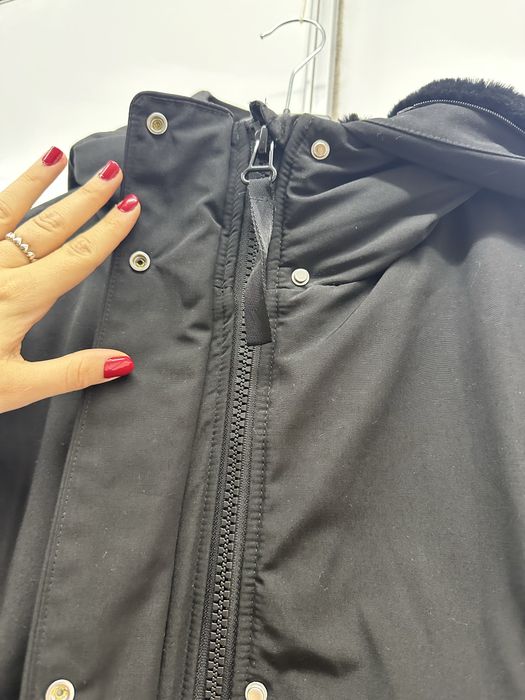 Geaca Parka neagra Zara -20 grade