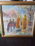 Pictură acuarela cu tempera