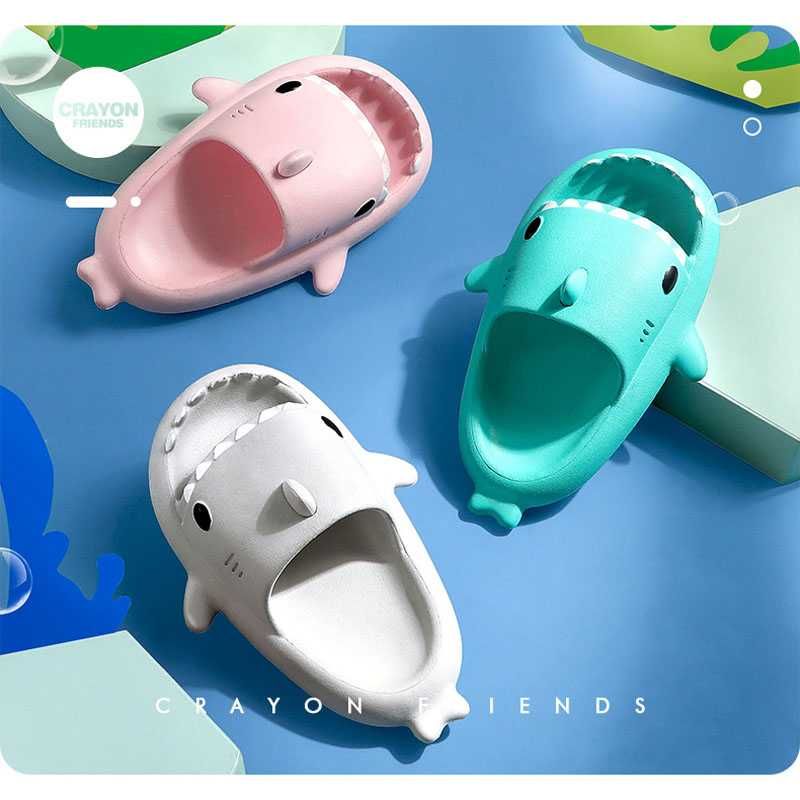 Чехли акули, sharky slides, чехли "динозаври"
