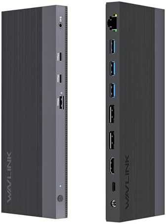 Нова 12 в 1 USB-C докинг станция 100W тройна 4K дисплей поддръжка Хъб