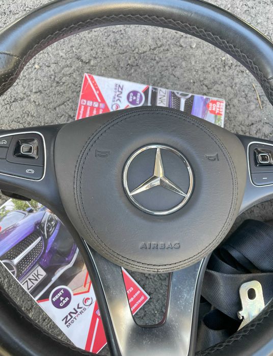 Mercedes Benz GL GLS GLE kit airbag volan cusut in PIELE - pasager