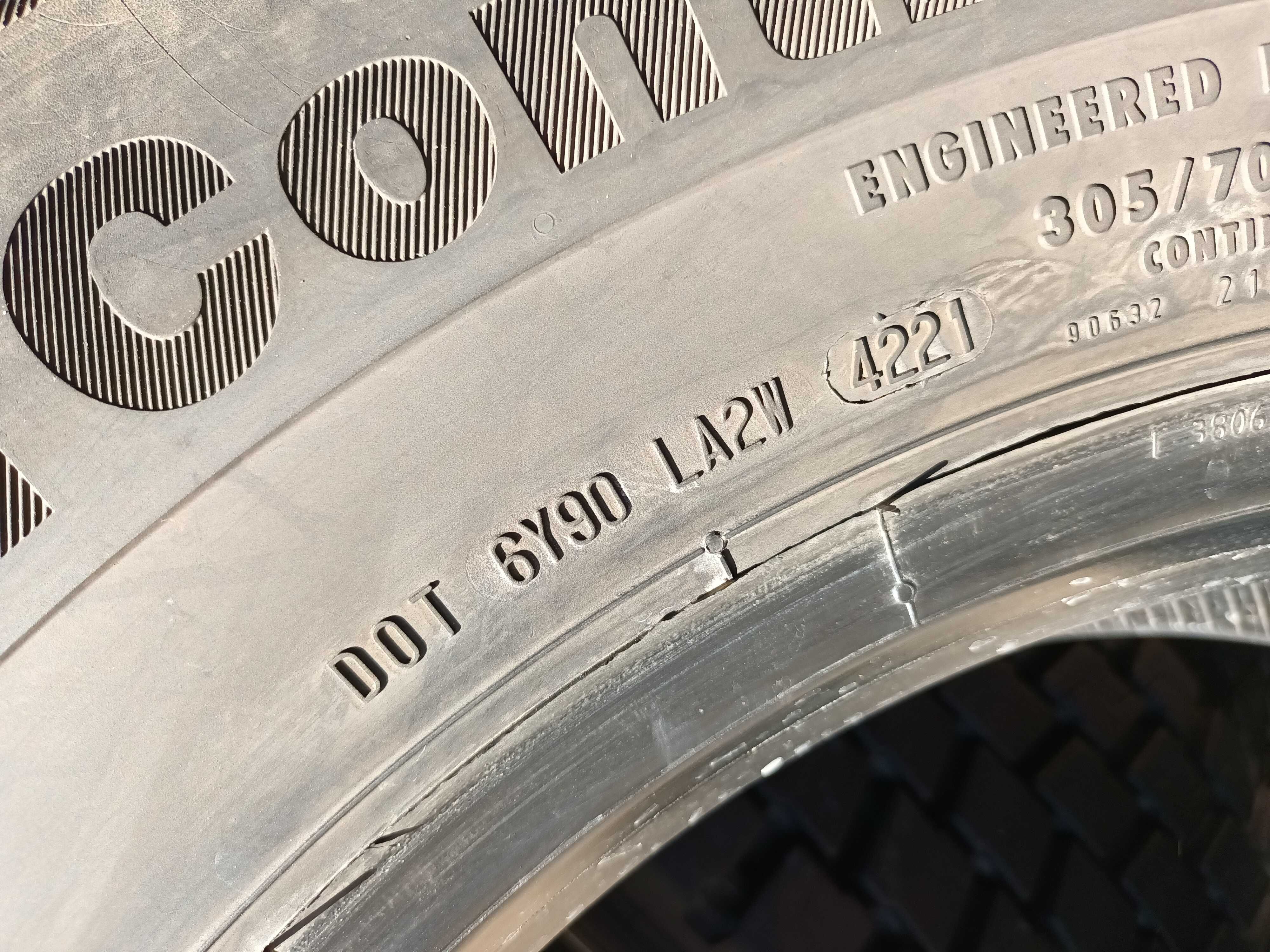 1 тежкотоварна гума 305/70 R19.5 Continental Hybrid HD3 148/145M M+S