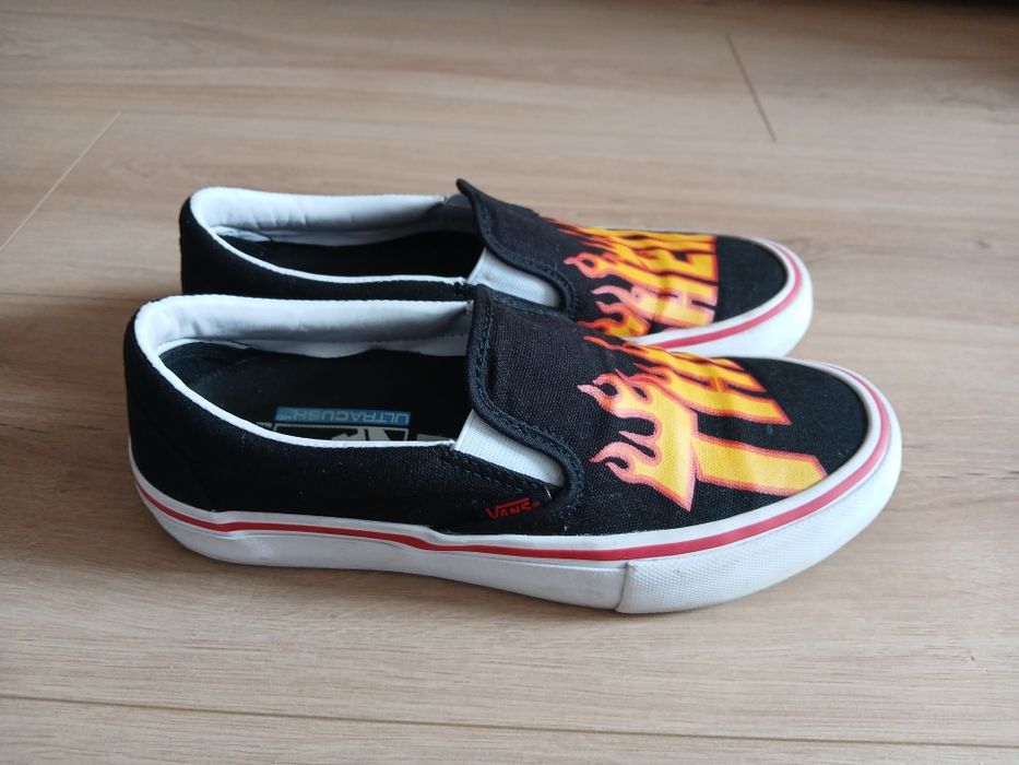 Vans x Thrasher Slip-on pro skate shoes