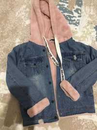 Куртка джинсовка  с мехом