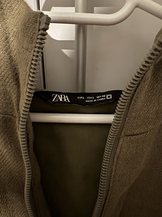 Jacheta ZARA khaki barbati marime L model urban military