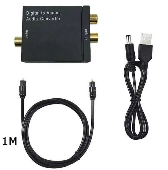 Висококачествен цифрово - аналогов аудио DAC с оптичен вход + Гаранция