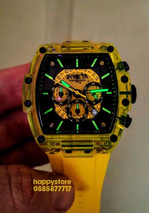 INVICTA S1 Rally yellow 49 mm, Инвикта нов ръчен часовник