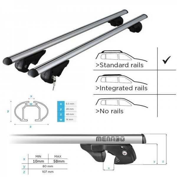 Греди за багажник Menabo Brio