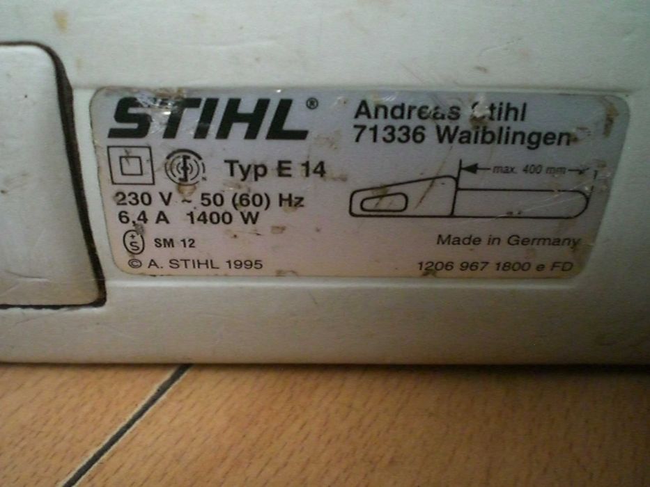 STIHL резачка за дърва  ел немска