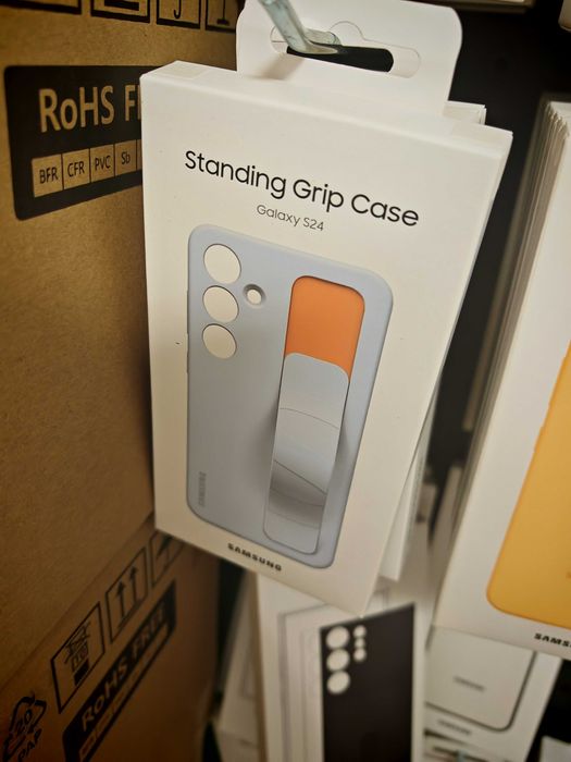 Husa originala Samsung S24 Grip Case albastra sigilata