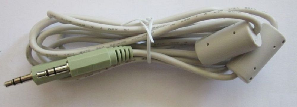 Аудио кабел 3.5 мм жак - жак (с ферити)