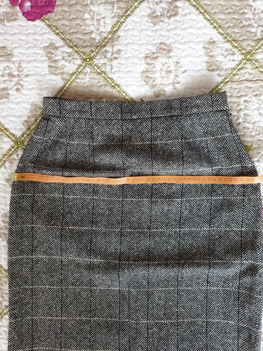 Fusta lana midi office Aquascutum Burberry Max Mara