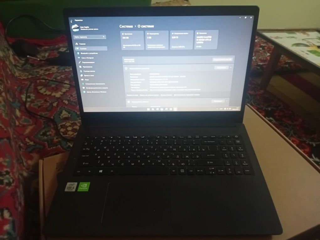 Acer aspen A315 noutbuk