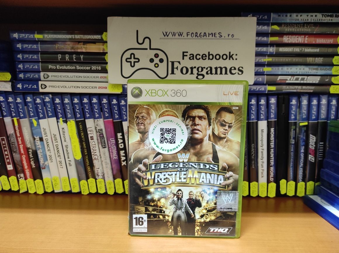 WWE Legends of Wrestlemania Xbox 360 Forgames.ro
