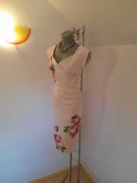 Rochie roz floral The Pretty Dress Company Anglia in marime 40